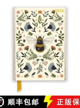【3-4周达】Jade Mosinski: Botanical Bee 2026 Luxury Diary Planner - Page to View with Notes [9781835624630]