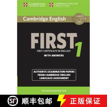 【3-4周达】Cambridge English First 1 for Revised Exam from 2015 Student's Book with Answers: Authenti... [9781107695917]