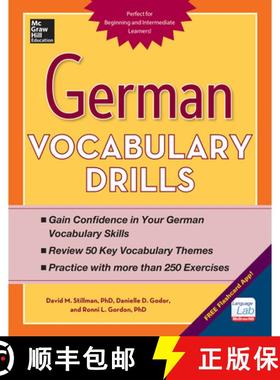 【3-4周达】German Vocabulary Drills [9780071826143]