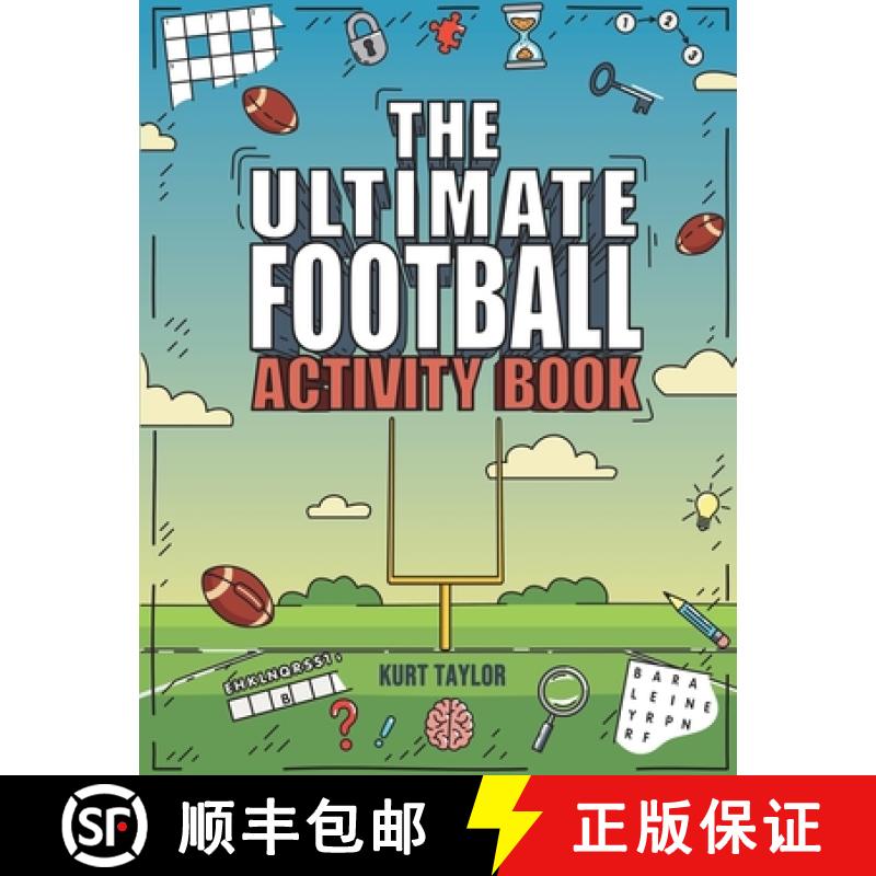 预订 The Ultimate Football Activity Book: Crosswords, Word Searches, Puzzles, Fun Facts, Trivia Chall... [9798887680071]
