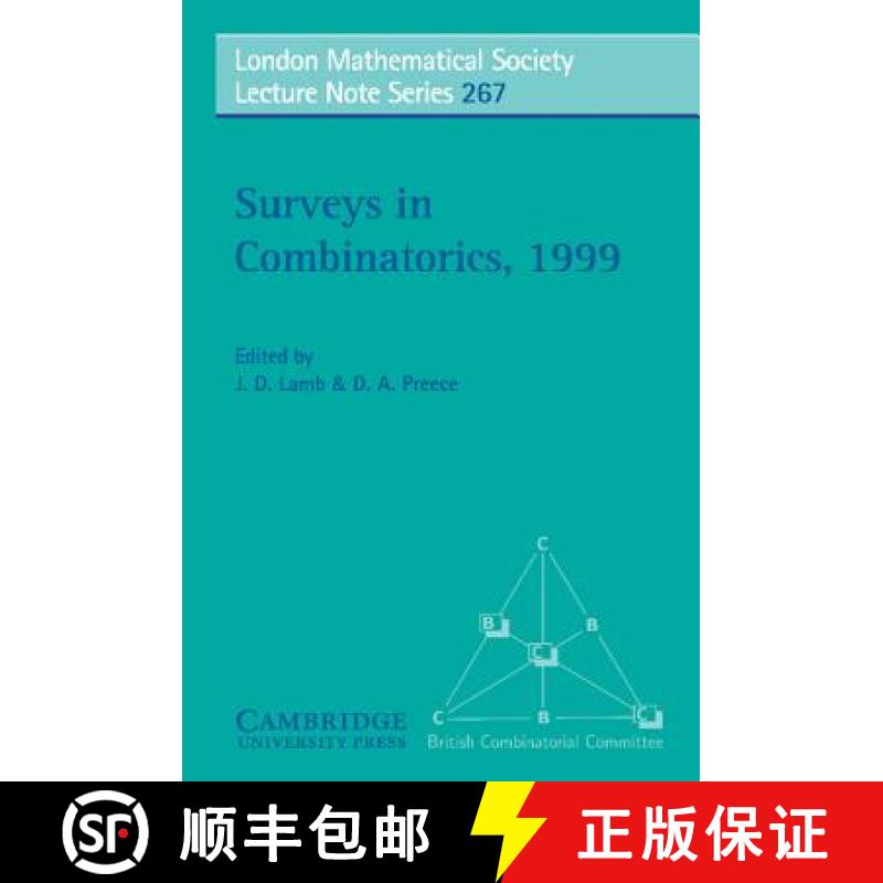 【3-4周达】Surveys in Combinatorics, 1999: - Surveys in Combinatorics, 1999 [9780521653763]