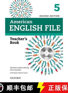 【3-4周达】American English File Second Edition: 5 Teacher's Book with Test and Assessment CD-ROM [9780194776370]