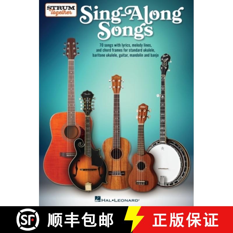 【3-4周达】Sing-Along Songs - Strum Together Songbook for Ukulele, Baritone Ukulele, Guitar, Banjo & ... [9781705176030]