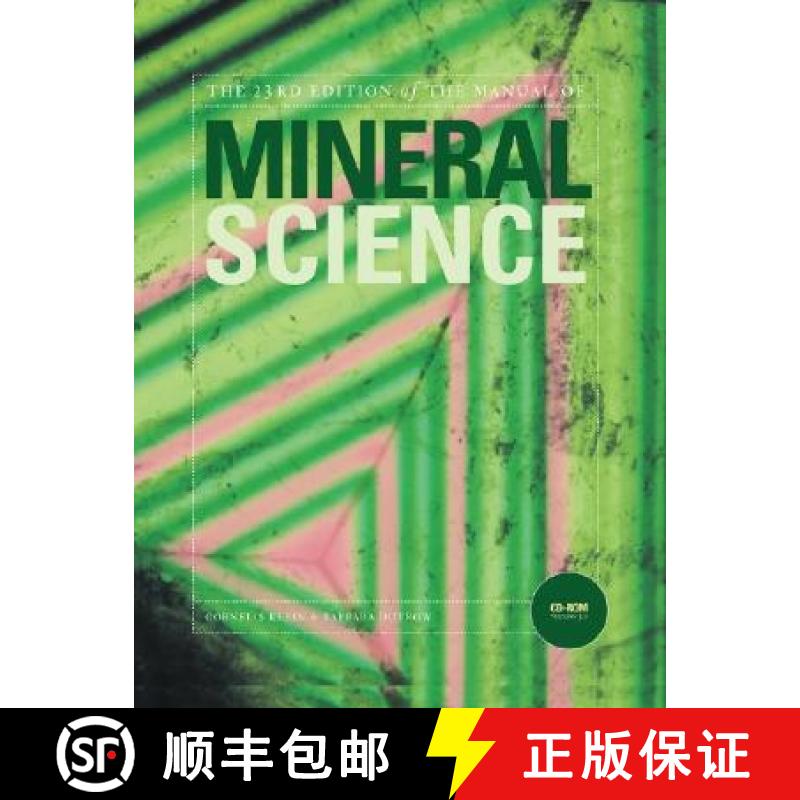 【3-4周达】Manual Of Mineral Science, 23Rd Edition [Wiley地球科学] [9780471721574]