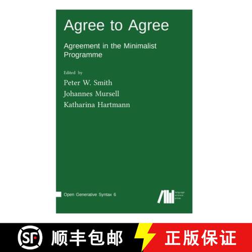 【3-4周达】精装 Agree to Agree [9783961102150]
