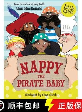 【3-4周达】Little Gems - Nappy the Pirate Baby [9781781129418]