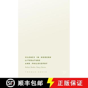 Silence 9783319934785 Stevens Philosophy 4周达 Beckett Modern Nancy Literature Barthes and