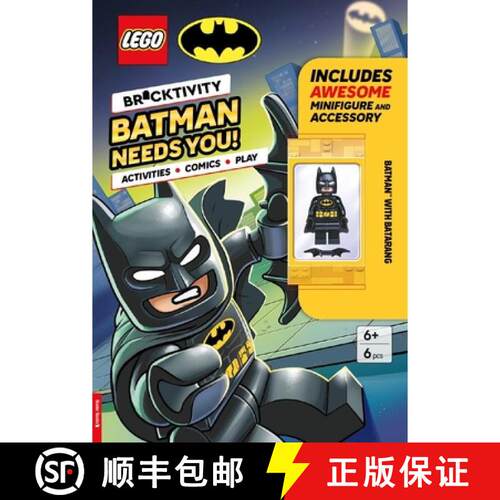 【3-4周达】LEGO® DC Super Heroes™: Batman Needs You (with Batman minifigure and Batarang) [9781837251797]
