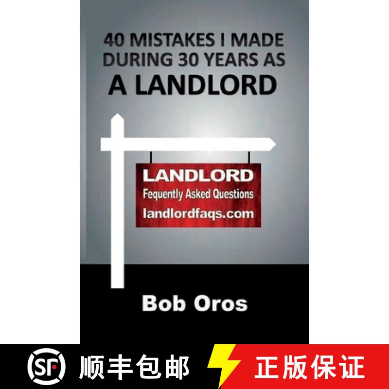 【3-4周达】40 Mistakes I Made During 30 Years As a Landlord [9781678108243]