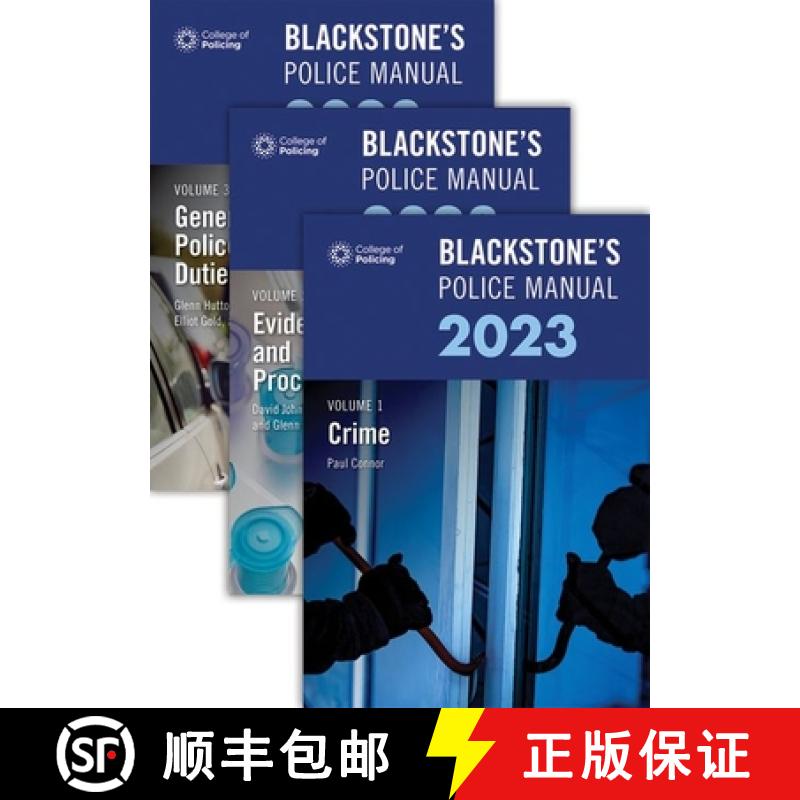 【2-3周达】Blackstone's Police Manuals Three Volume Set 2023 [9780192869845]