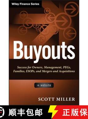 【3-4周达】Buyouts + Website: Success For Owners, Management, Pegs, Families, Esops, And Mergers And ... [9781118229095]
