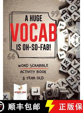 【3-4周达】A Huge Vocab Is Oh-So-Fab! Word Scrabble Activity Book 8 Year Old [9781541937246]
