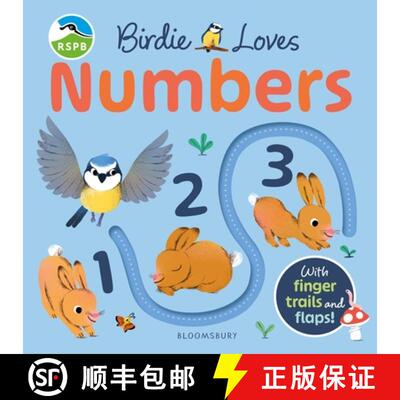 【3-4周达】RSPB Birdie Loves Numbers: With finger trails and lift-the-flap surprises! [9781526671226]