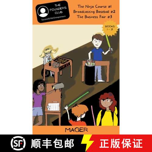 【3-4周达】Books 1-3: The Ninja Course #1 | Broadcasting Baseball #2 | The Business Fair #3 [9798215913369]