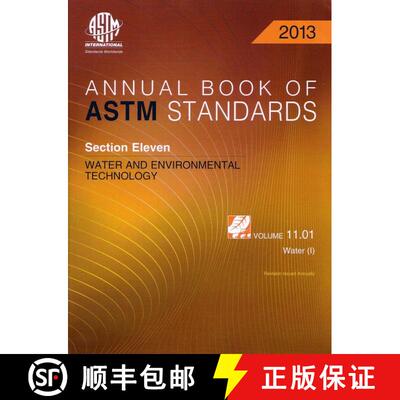 预订 Annual Book of ASTM Standards - Volume 11.01: Water (I) [9781622044030]