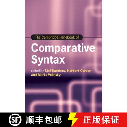 【3-4周达】剑桥比较句法手册 The Cambridge Handbook of Comparative Syntax [9781009179386]