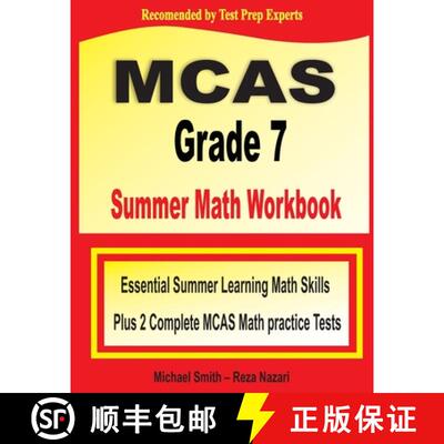 【3-4周达】MCAS Grade 7 Summer Math Workbook: Essential Summer Learning Math Skills plus Two Complete... [9781646127993]