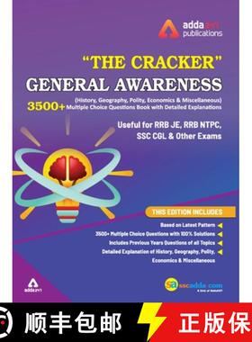 【3-4周达】Cracker General Awareness (History, Geography, Polity and others) MCQ Book for RRB JE, NTP... [9789388964517]