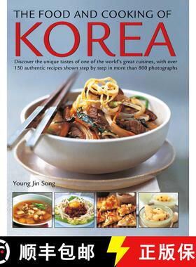 【3-4周达】The Food and Cooking of Korea: Discover the Unique Tastes of One of the World's Great Cuis... [9781780195254]