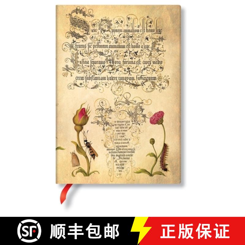 【2-3周达】Flemish Rose (Mira Botanica) Midi Unlined Hardcover Journal [9781439781722]