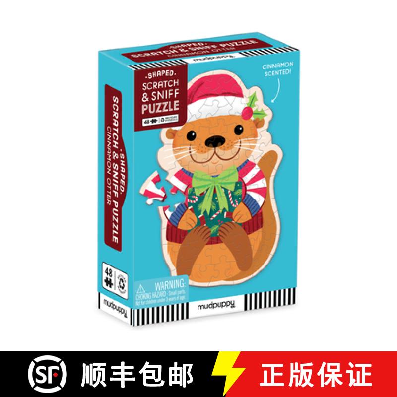 【3-4周达】Cinnamon Otter 48 Piece Scratch and Sniff Shaped Mini Pzl [9780735379060]