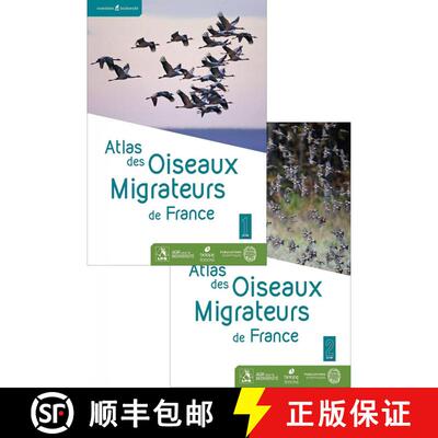 预订 Atlas des Oiseaux Migrateurs de France [Atlas of Migratory Birds of France] (2-Volume Set) [9782366622751]