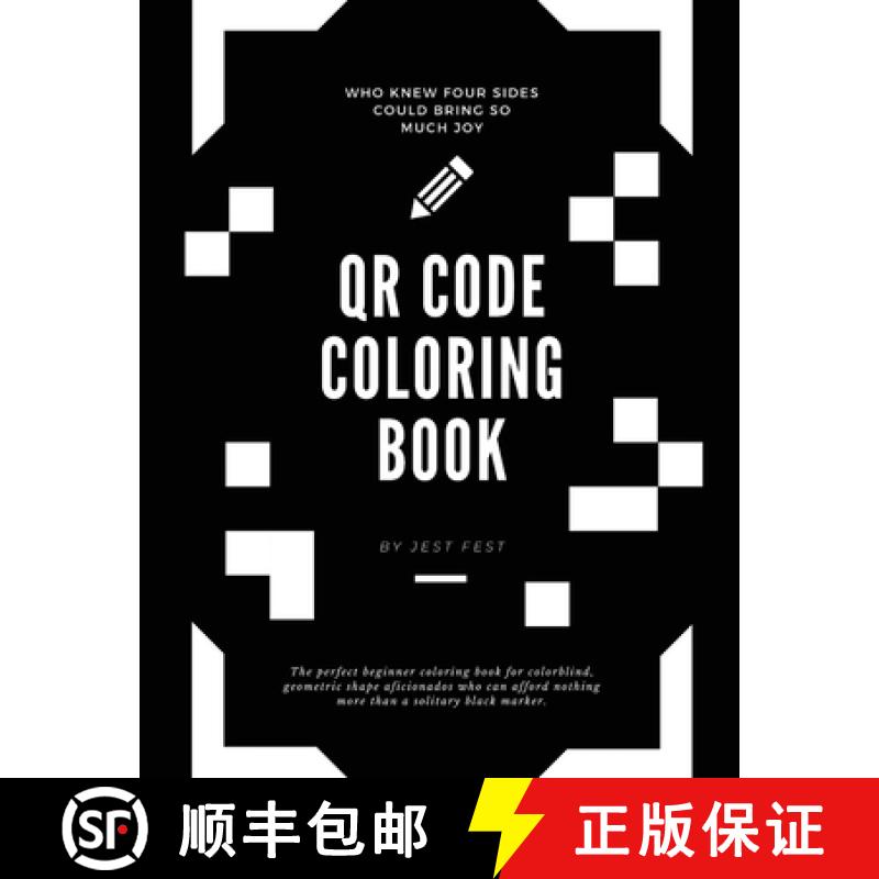 【3-4周达】QR Code Coloring Book: Squares and No Other Shapes [9783948706517]