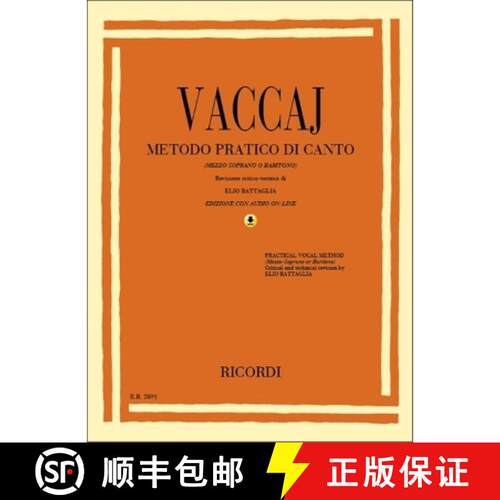 【3-4周达】Metodo Practico: Mezzo-Soprano/Baritone - Book/CD [With CD (Audio)] [9781480304772]