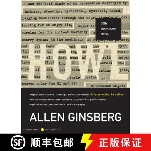 【3-4周达】Howl: Original Draft Facsimile, Transcript, and Variant Versions, Fully Annotated by Autho... [9780061137457]