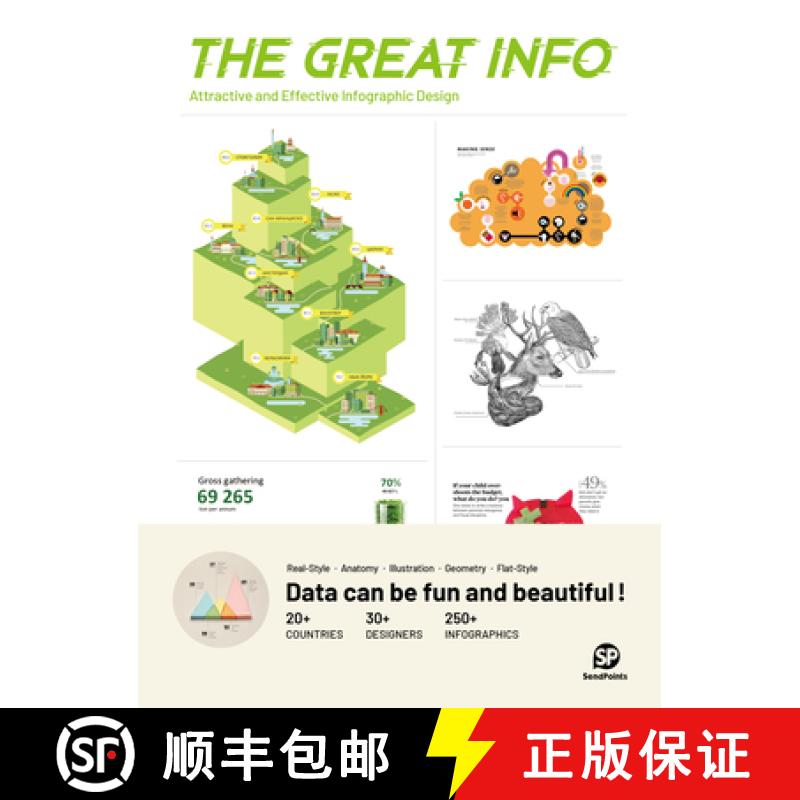 【2-3周达】THE GREAT INFO : Attractive and Effective Infographic Design [9789887928430]