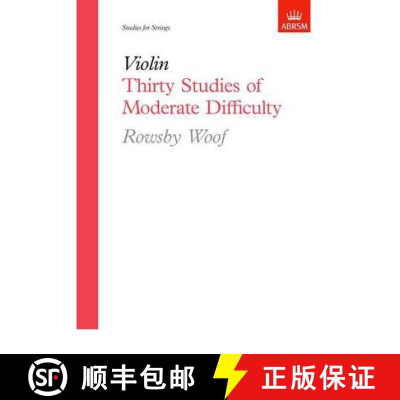 【4周达】Thirty Studies of Moderate Difficulty [9781854720801]