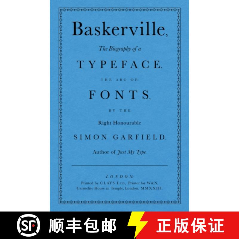 【3-4周达】Baskerville: The Biography of a Typeface (The ABC of Fonts) [9781399609272]