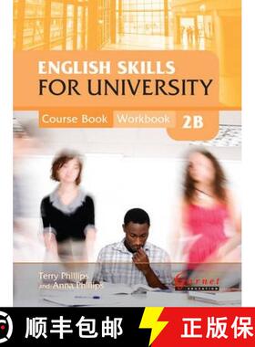 【3-4周达】English Skills for University Level 2B Combined Course Book and Workbook with audio CDs [9781907575471]