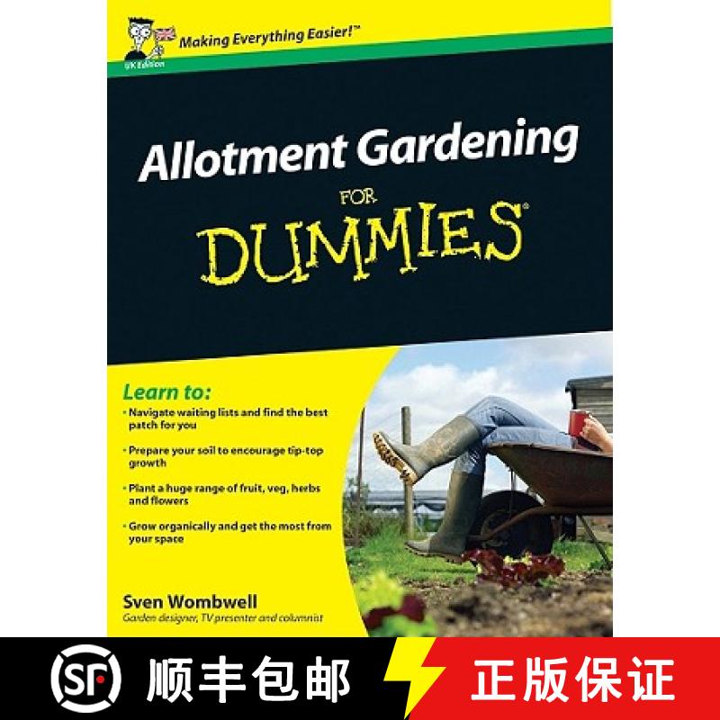 【3-4周达】Allotment Gardening For Dummies [Wiley生活类] [9780470686416]