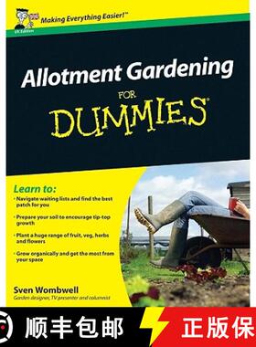 【3-4周达】Allotment Gardening For Dummies [Wiley生活类] [9780470686416]