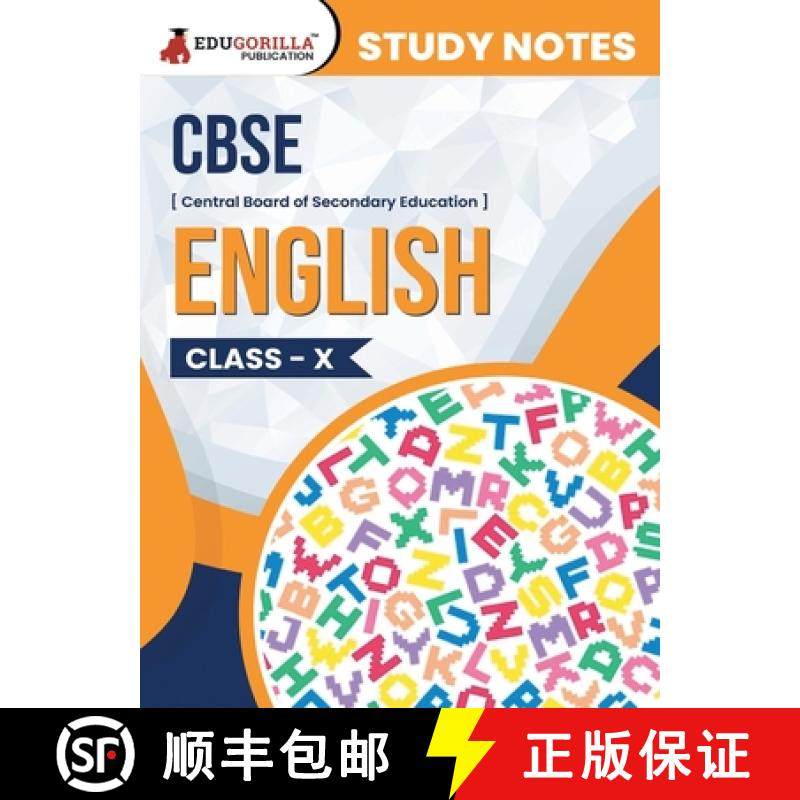 预订 CBSE (Central Board of Secondary Education) Class X - English Topic-wise Notes | A Complete Prep... [9789355567901]