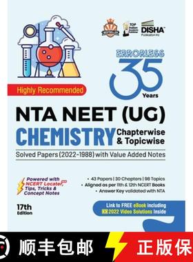 【3-4周达】35 Years NTA NEET (UG) CHEMISTRY Chapterwise & Topicwise Solved Papers with Value Added No... [9789355641984]