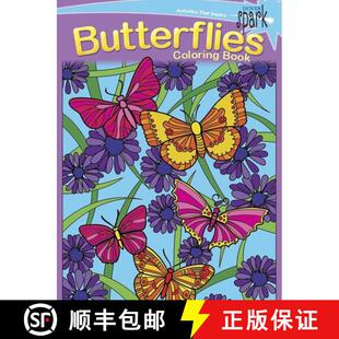 SPARK 9780486802176 Butterflies Book Coloring 预订