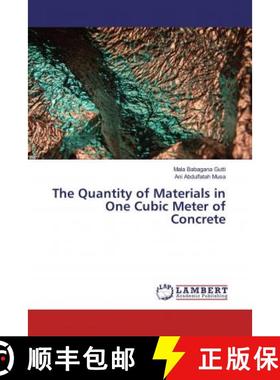 预订 The Quantity of Materials in One Cubic Meter of Concrete [9786200229458]