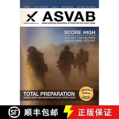 【3-4周达】ASVAB Armed Services Vocational Aptitude Battery Study Guide [9781607871071]