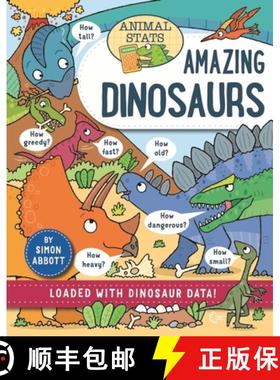【3-4周达】Animal Stats: Dinosaurs [9781526328786]