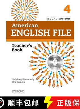 【3-4周达】American English File Second Edition: 4 Teachers Book Pack [9780194776363]