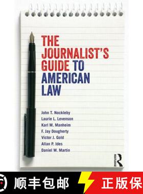 【3-4周达】The Journalist's Guide to American Law [9780415884723]