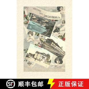 Angels 4周达 Notebook Lined from with and Obispo Vintage Luis San 9798385403219 Photos Greetings