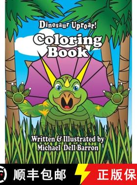 预订 Dinosaur Uproar! Coloring Book [9798218476946]