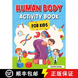 【3-4周达】Human Body Activity Book for Kids: Kids Anatomy Book [9784348750216]
