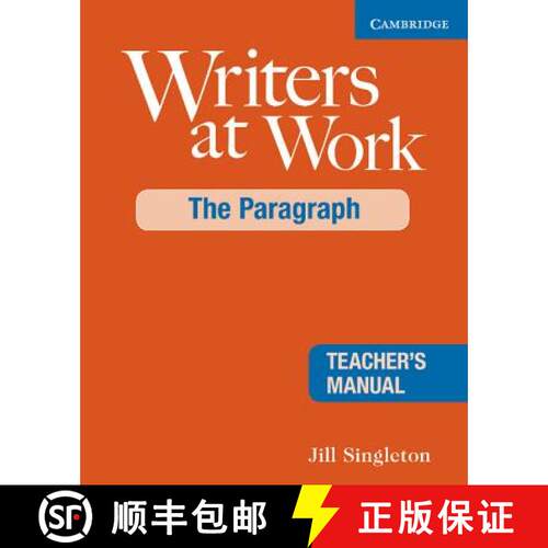 【3-4周达】Writers at Work: The Paragraph Teacher's Manual [9780521545235]