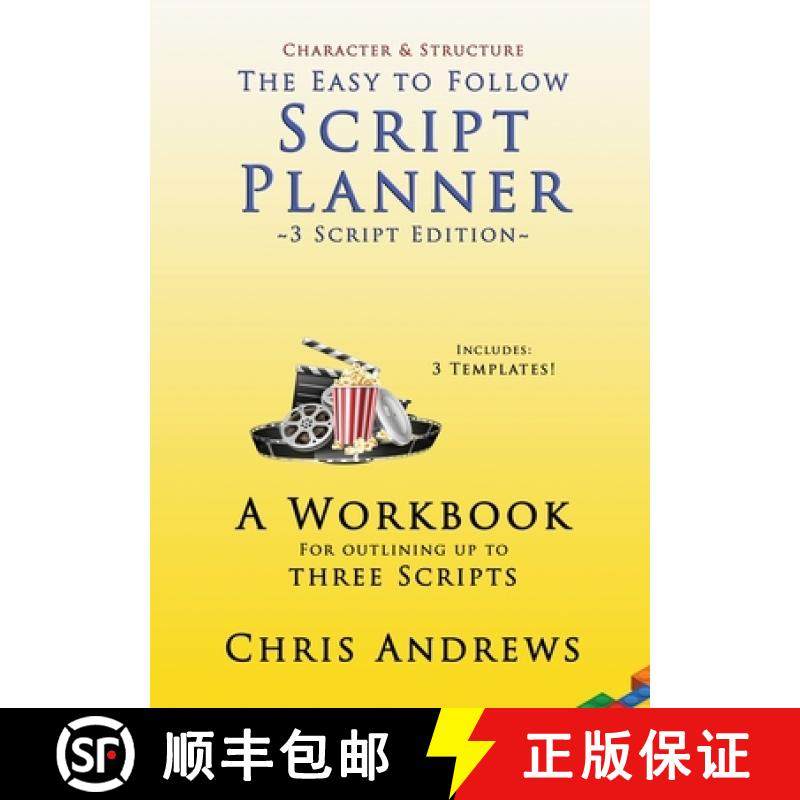 【3-4周达】Script Planner: A workbook for Outlining 3 Scripts: 3-script edition [9781925803136]