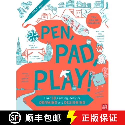 Pen, Pad, Play!: Over 50 Amazing Ideas for Drawing and Designing [9781805136200]