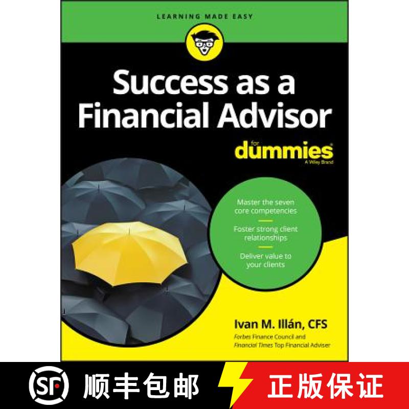 【3-4周达】Success As A Financial Advisor For Dummies [Wiley金融] [9781119504108]